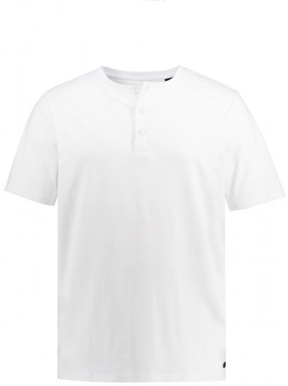 JP1880 726695 T-shirt Henley Bianco - Magliette - Magliette Uomo Taglie Forti