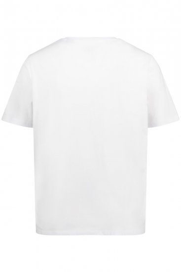 JP1880 726695 T-shirt Henley Bianco - Magliette - Magliette Uomo Taglie Forti