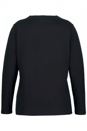Ulla Popken 751623 Maglia da sci ad asciugatura rapida Nero - Abbigliamento sci - 