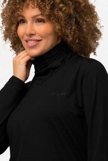 Ulla Popken 751623 Maglia da sci ad asciugatura rapida Nero - Abbigliamento sci - 