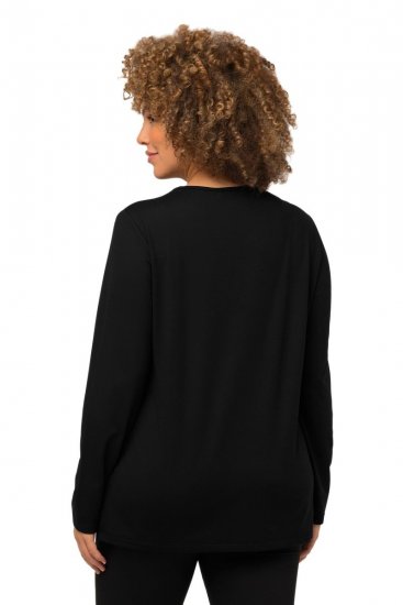 Ulla Popken 751623 Maglia da sci ad asciugatura rapida Nero - Abbigliamento sci - 