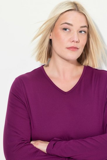 Ulla Popken 751623 Maglia da sci ad asciugatura rapida Rosa - Abbigliamento sci - 