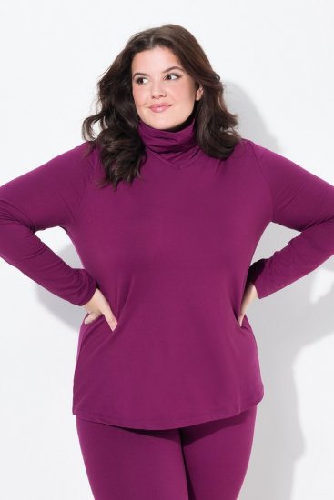 Ulla Popken 751623 Maglia da sci ad asciugatura rapida Rosa - Abbigliamento sci - 