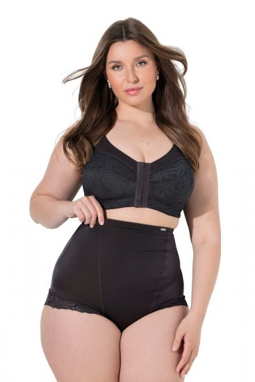 Ulla Popken 781632 Slip modellante a vita alta Marrone - Intimo modellante - 
