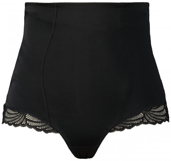 Ulla Popken 781632 Slip modellante a vita alta Nero - Intimo modellante - 