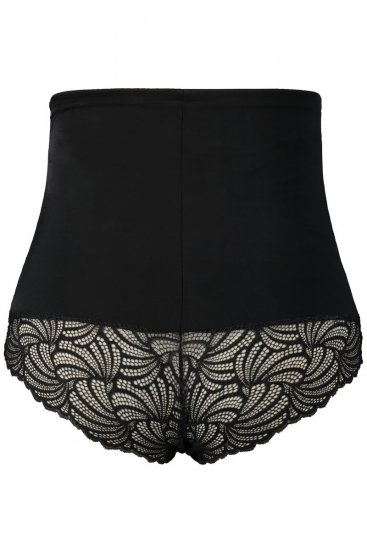 Ulla Popken 781632 Slip modellante a vita alta Nero - Intimo modellante - 