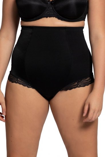 Ulla Popken 781632 Slip modellante a vita alta Nero - Intimo modellante - 