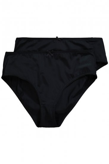 Ulla Popken 781658 Slip confezione da 2 Nero - Slip - 
