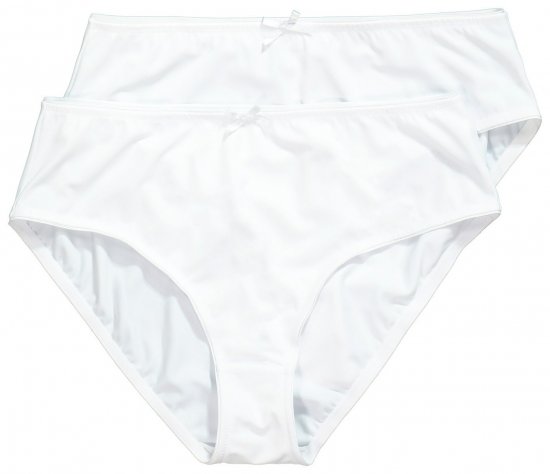 Ulla Popken 781658 Slip confezione da 2 Bianco - Slip - 