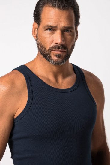 JP1880 782617 Canottiera intima a coste Blu notte - Intimo & costumi da bagno - Intimo Taglie Forti Uomo