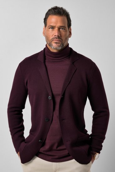 JP1880 Milano Flexnamic Blazer in maglia Melanzana - Abiti - Abiti da Uomo Taglie Forti