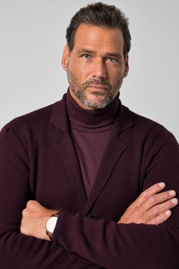 JP1880 Milano Flexnamic Blazer in maglia Melanzana - Abiti - Abiti da Uomo Taglie Forti