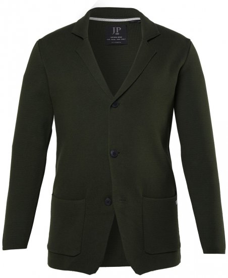 JP1880 Milano Flexnamic Blazer in maglia Oliva scuro - Abiti - Abiti da Uomo Taglie Forti