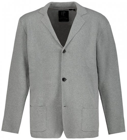 JP1880 Milano Flexnamic Blazer in maglia Grigio melange - Abiti - Abiti da Uomo Taglie Forti