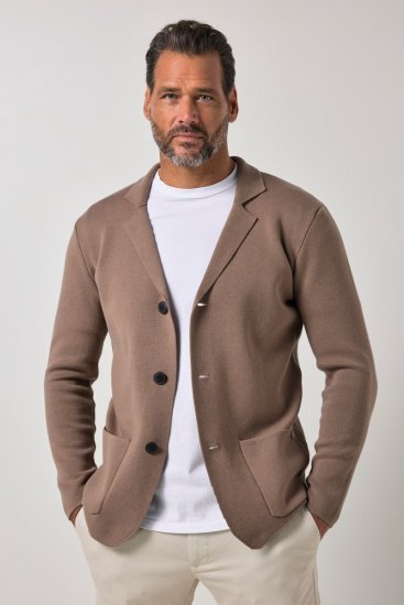 JP1880 Milano Flexnamic Blazer in maglia Marrone noce - Abiti - Abiti da Uomo Taglie Forti