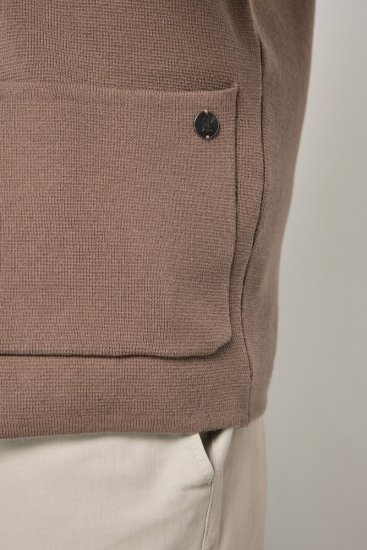 JP1880 Milano Flexnamic Blazer in maglia Marrone noce - Abiti - Abiti da Uomo Taglie Forti