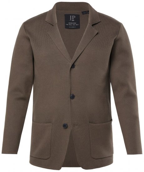 JP1880 Milano Flexnamic Blazer in maglia Marrone kaki - Abiti - Abiti da Uomo Taglie Forti