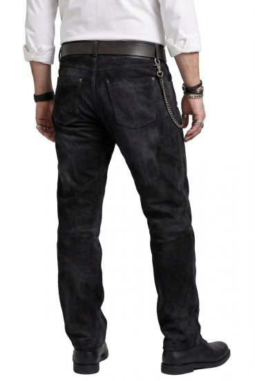 JP1880 Leather Pants Regular Fit Buffalo Nubuck Dark Brown - Jeans & pantaloni - Jeans & Pantaloni Uomo Taglie Forti