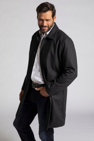 JP1880 795116 Cappotto idrorepellente in misto lana Antracite TALL - TALL giubbotti - Giacche TALL per uomo alto