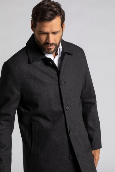 JP1880 795116 Cappotto idrorepellente in misto lana Antracite TALL - TALL giubbotti - Giacche TALL per uomo alto