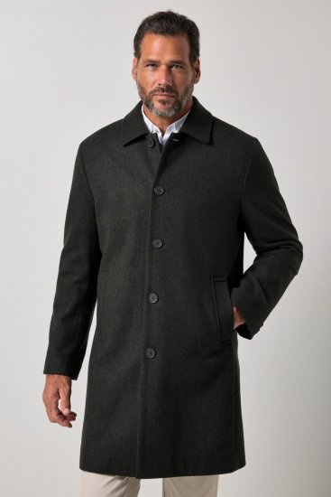 JP1880 795116 Idrorepellente Cappotto in lana Verde oliva - Giubbotti - Giubbotti Uomo Taglie Forti