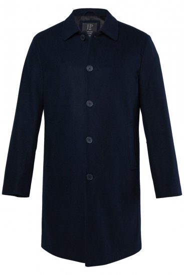 JP1880 795116 Idrorepellente Cappotto in lana Blu navy - Giubbotti - Giubbotti Uomo Taglie Forti