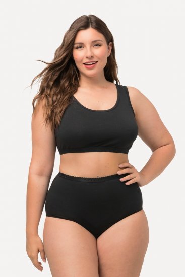 Ulla Popken 795269 Slip confezione da 3 Nero - Slip - 