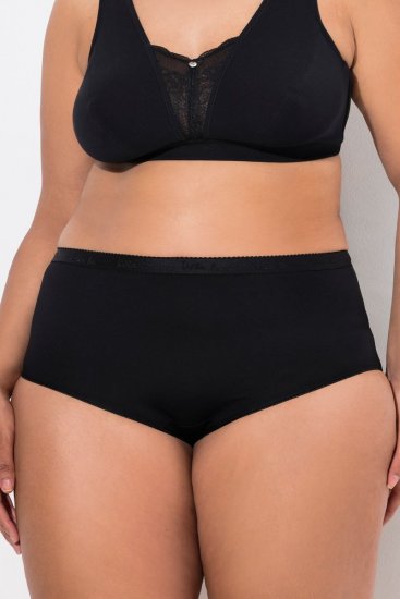 Ulla Popken 795269 Slip confezione da 3 Nero - Slip - 