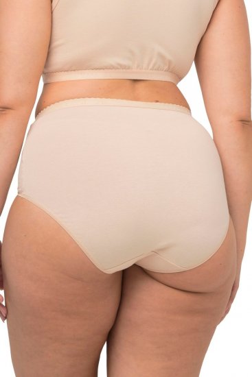 Ulla Popken 795269 Slip a vita alta confezione da 3 Bianco panna - Slip - 
