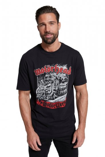 JP1880 Motörhead Graphic Band T-Shirt Black - Magliette - Magliette Uomo Taglie Forti