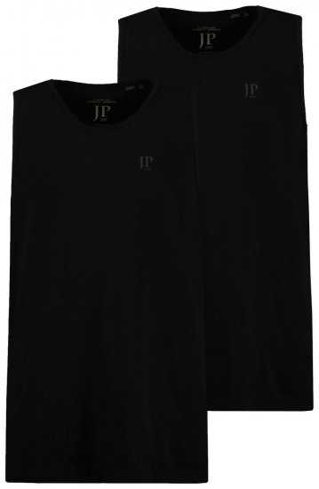 JP1880 796858 Canottiera confezione da 2 Nero - Magliette - Magliette Uomo Taglie Forti