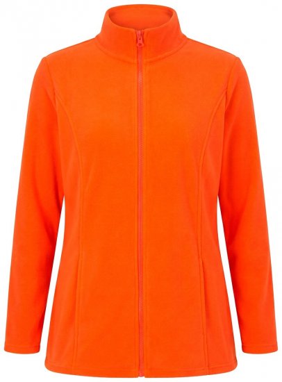 Ulla Popken 796970 Giacca in pile leggera Rosso arancio - Abbigliamento in pile - 