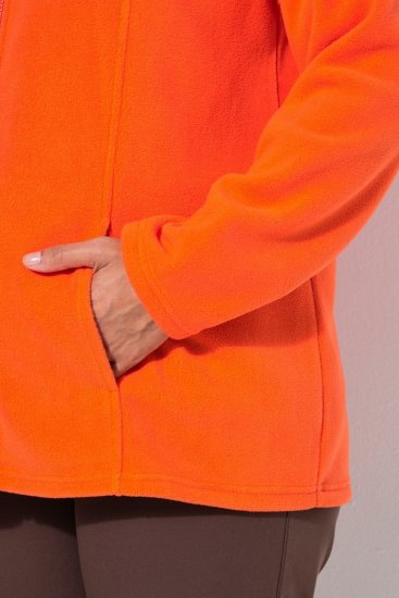 Ulla Popken 796970 Giacca in pile leggera Rosso arancio - Abbigliamento in pile - 