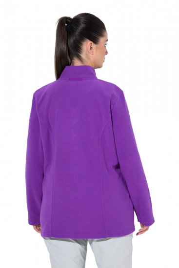 Ulla Popken 796970 Giacca in pile leggera Viola scuro - Abbigliamento in pile - 