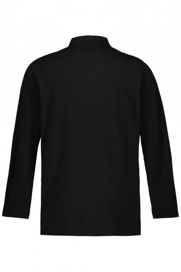 JP1880 799230 Polo a maniche lunghe Nero - Polo - Polo Uomo Taglie Forti