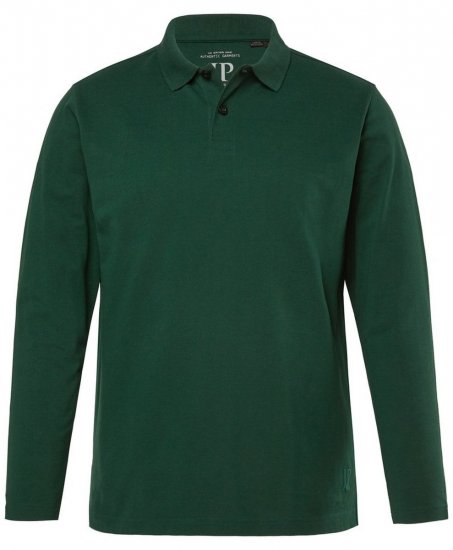 JP1880 Polo Shirt Long Sleeve Pique Dark Green - Polo - Polo Uomo Taglie Forti