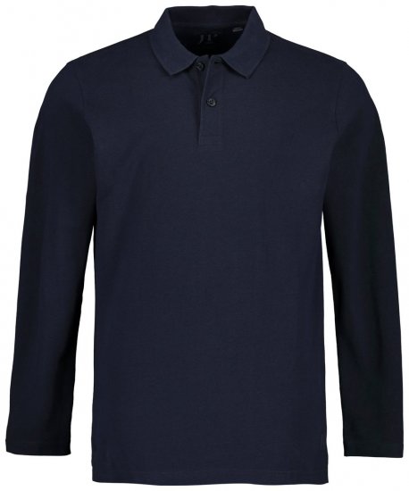 JP1880 799230 Polo a maniche lunghe Blu scuro - Polo - Polo Uomo Taglie Forti