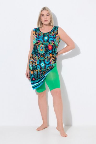 Ulla Popken 799278 Pantaloncini anti-sfregamento 80 den Verde - Pantaloncini anti-sfregamento - 