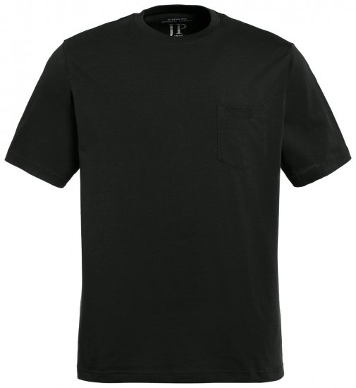 JP1880 799997 T-shirt con taschino Nero - Magliette - Magliette Uomo Taglie Forti