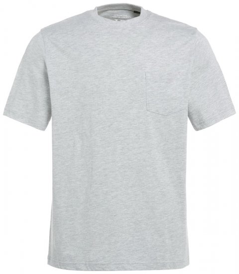 JP1880 799997 T-shirt con taschino Grigio melange - Magliette - Magliette Uomo Taglie Forti