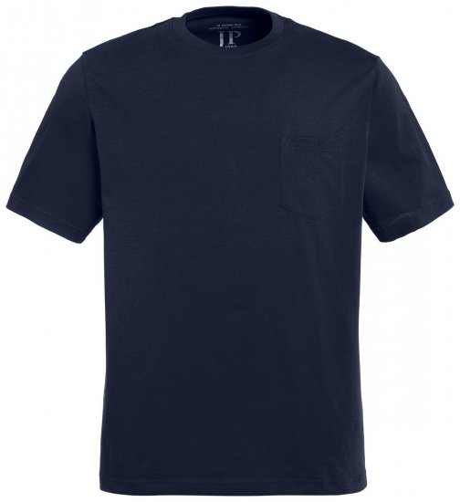 JP1880 799997 T-shirt con taschino Blu notte - Magliette - Magliette Uomo Taglie Forti