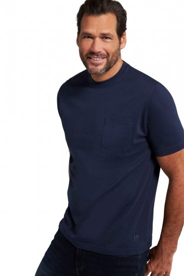 JP1880 799997 T-shirt con taschino Blu notte - Magliette - Magliette Uomo Taglie Forti