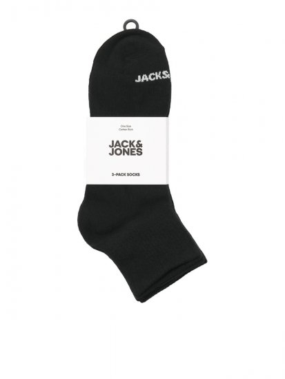 Jack & Jones Luca Calzini da tennis Nero confezione da 3 - Intimo & costumi da bagno - Intimo Taglie Forti Uomo