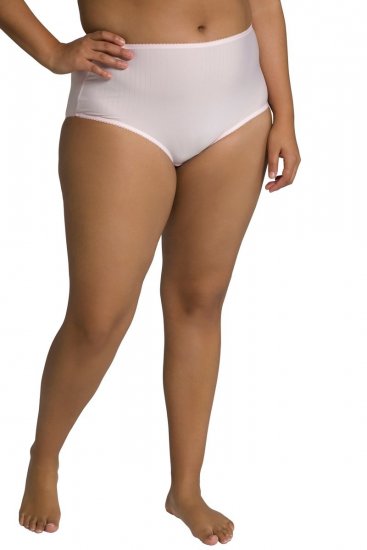Ulla Popken 800279 Slip a righe confezione da 2 Rosa - Slip - 