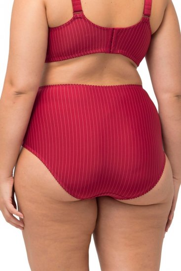 Ulla Popken 800279 Slip a righe confezione da 2 Bordeaux - Slip - 