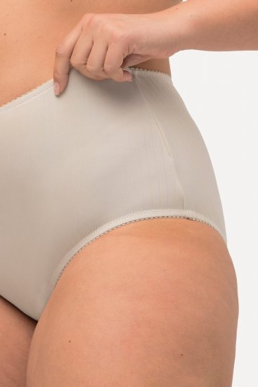 Ulla Popken 800279 Slip a righe confezione da 2 Bianco panna - Slip - 