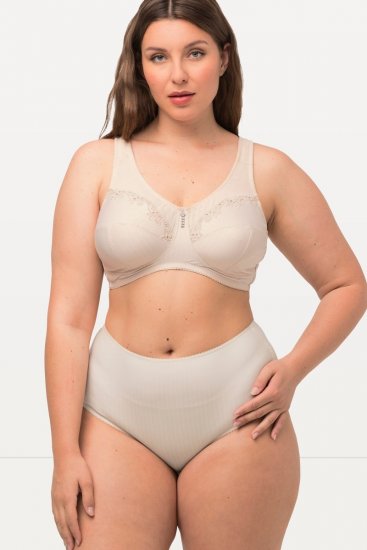 Ulla Popken 800279 Slip a righe confezione da 2 Bianco panna - Slip - 