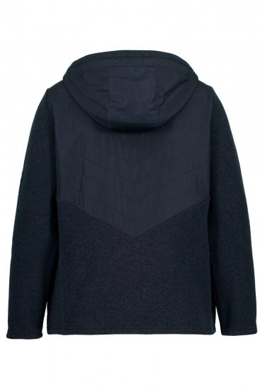 Ulla Popken 800400 Giacca foderata in pile Blu scuro - Abbigliamento in pile - 