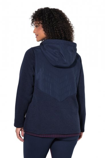 Ulla Popken 800400 Giacca foderata in pile Blu scuro - Abbigliamento in pile - 