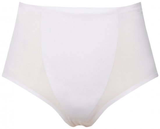 Ulla Popken 800498 Slip modellante a vita alta Bianco - Intimo modellante - 